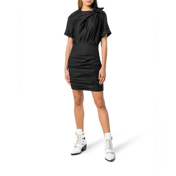 ISABEL MARANT ETOILE Oria Mini Dress in Black - Picture 2 of 10